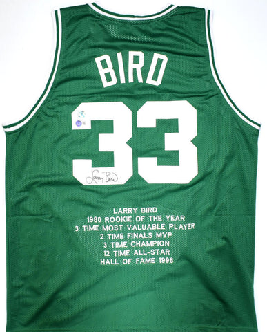 Larry Bird Signed Indiana State Sycamores Jersey (Bird Hologram)