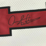 Autographed/Signed DENNIS RODMAN Chicago White Basketball Jersey JSA COA Auto
