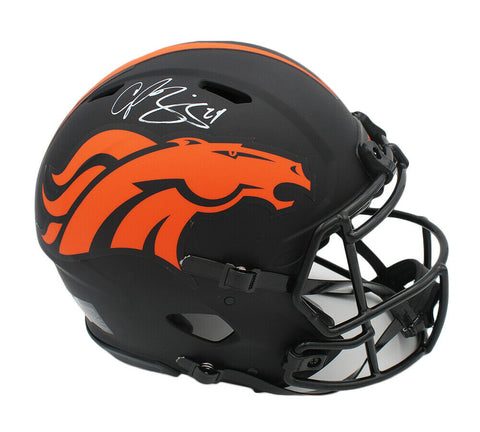 Champ Bailey Signed Denver Broncos Speed Authentic Eclipse NFL Helmet