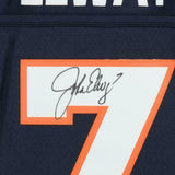Framed John Elway Denver Broncos Autographed Mitchell & Ness Navy Replica Jersey