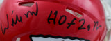 Willie Roaf Autographed Kansas City Chiefs Speed Mini Helmet w/HOF- Prova *Black