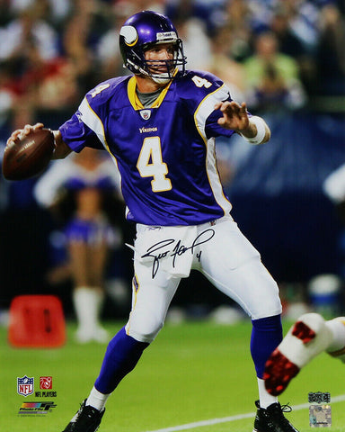 Brett Favre Signed Minnesota Vikings Unframed 16x20 Color NFL Photo