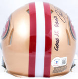 Robbie Gould Autographed 49ers Speed Mini Helmet w/Good as Gould- Beckett W Holo