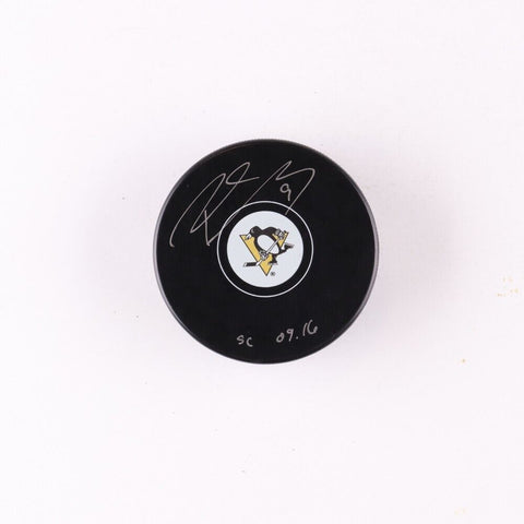 Pascal Dupuis Signed Pittsburgh Penguins Logo Puck Inscribed "SC 09-16" (COJO)#9