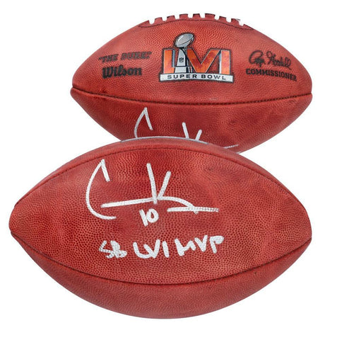 COOPER KUPP Autographed "SB LVI MVP" Rams Super Bowl Football FANATICS