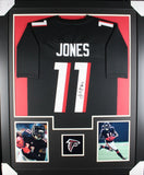 JULIO JONES (Falcons black TOWER) Signed Autographed Framed Jersey JSA