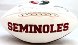 Sebastian Janikowski Signed FSU Seminoles Logo Football w/Insc.-Beckett W Holo