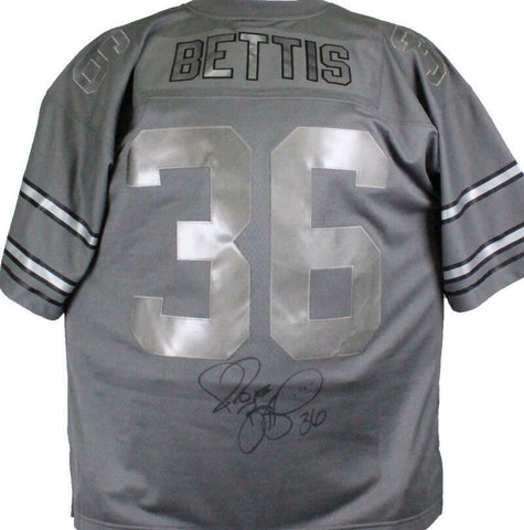 Jerome Bettis Signed Steelers M&N Retired Player Metal Legacy Jersey- BA W Holo
