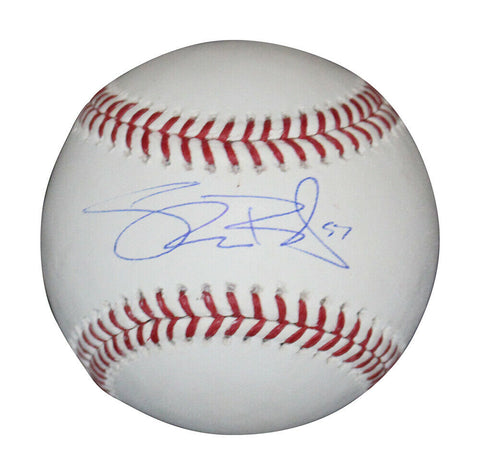 Shane Bieber Autographed/Signed Cleveland Indians OML Baseball BAS 32569