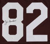 Jim Houston Signed Cleveland Browns Jersey (JSA COA) 4xPro Bowl Linebacker