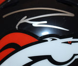 Russell Wilson Autographed Denver Broncos Speed Mini Helmet FAN 36561