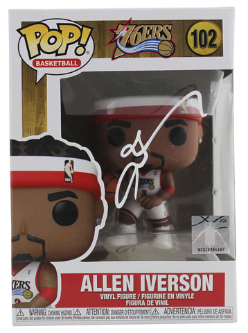 76ers Allen Iverson Authentic Signed HWC #102 Funko Pop Vinyl Figure BAS Witness