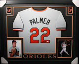 JIM PALMER (Orioles grey SKYLINE) Signed Autographed Framed Jersey JSA