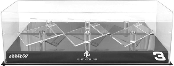 Austin Dillon #3 Richard Childress Racing 3 Car 1/24 Scale Cast Case & Platforms