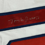 Autographed/Signed TONY LA RUSSA St. Louis White Baseball Jersey JSA COA Auto