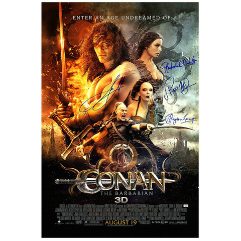 Jason Momoa and Cast Autographed Conan the Barbarian 27x40 Movie Poster