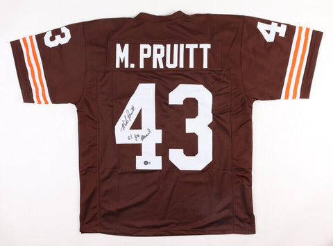 Mike Pruitt Signed Cleveland Browns Jersey Insc. "2xPro Bowl" (Beckett) Fullback