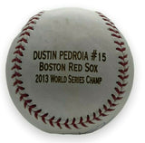 Dustin Pedroia Signed Autographed Engraved OMLB Baseball #20/500 PSA/DNA