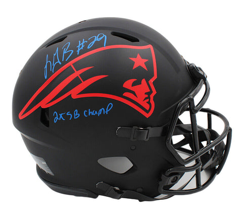 LeGarrette Blount Signed New England Patriots Speed Authentic Eclipse NFL Helmet