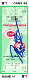 Deion Sanders Signed Cincinnati Reds 7/11/1997 vs Expos Ticket BAS 37216