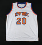 Kevin Knox Signed New York Knicks Jersey Inscribed Go Knicks! (JSA COA) 2018 Pck