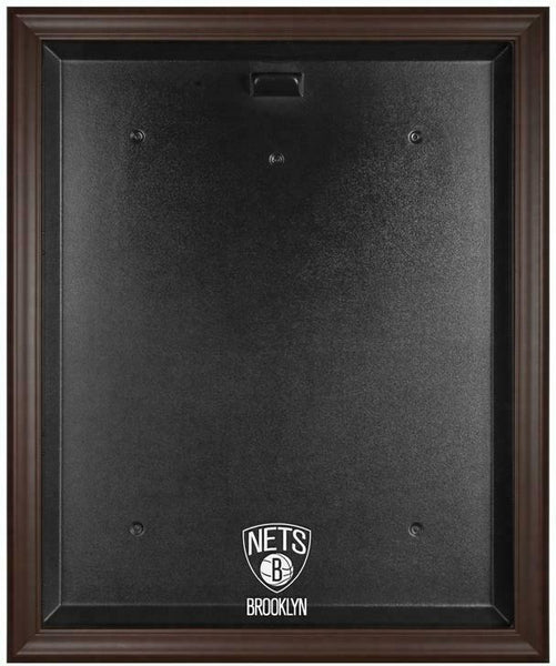 NBA Brooklyn Nets Brown Framed Logo Jersey Display Case - Fanatics Authentic