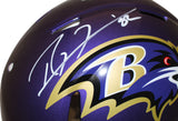 Ray Lewis & Ed Reed Signed Baltimore Ravens Authentic Flash Helmet BAS 38899