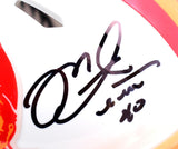 Mike Alstott Signed Buccaneers 76-96 Speed Mini Helmet W/A-Train-Beckett W Holo