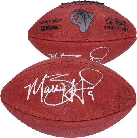 Matthew Stafford Los Angeles Rams Autographed Metallic Duke Pro Football