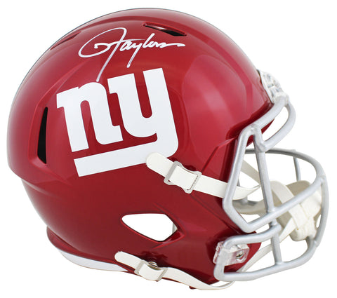 Giants Lawrence Taylor Signed Flash Full Size Speed Rep Helmet JSA Witness