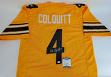 Dustin Colquitt Signed Pittsburgh Steeler Jersey (Beckett COA) Super Bowl Champ