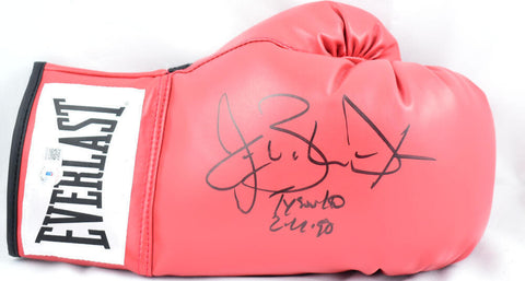 Buster Douglas Signed Everlast Red Boxing Glove w/Tyson KO-Beckett W Holo *Right