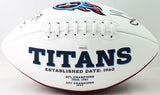 Jevon Kearse Autographed Tennessee Titans Logo Football w/ Insc - JSA W Auth