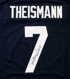 Joe Theismann Autographed Navy Blue College Style Jersey W/ CHOF- JSA W Auth