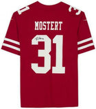 Framed Raheem Mostert San Francisco 49ers Autographed Red Nike Limited Jersey