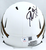Deion Sanders Autographed FSU Lunar Speed Mini Helmet-Beckett W Hologram *Black