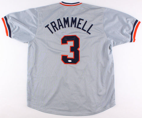 Alan Trammell Signed Detroit Tigers Jersey (JSA) 19 Year Tiger Shortstop / HOF
