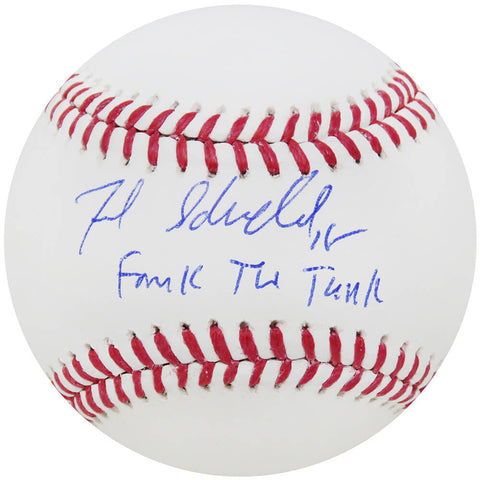 Frank Schwindel Signed Rawlings Official MLB Baseball w/Frank The Tank -(SS COA)