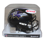 Ray Lewis Autographed Baltimore Ravens Speed Mini Helmet Beckett 37455