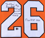 Brian Propp 2xSigned Flyers CCM Style Jersey w/ Multiple Inscriptions (Beckett)
