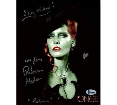 Rebecca Mader Signed Once Upon a Time Unframed 8x10 Photo-Green Face with Insc