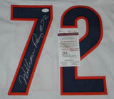 WILLIAM REFRIGERATOR PERRY SIGNED AUTOGRAPHED CHICAGO BEARS #72 WHITE JERSEY JSA