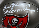 Brad Johnson Autographed Buccaneers 97-13 TB Mini Helmet w/SB Champs- Beckett W