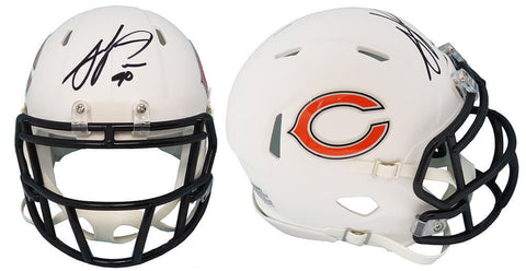 Julius Peppers Signed Chicago Bears Flat White Matte Riddell Speed Mini Helmet