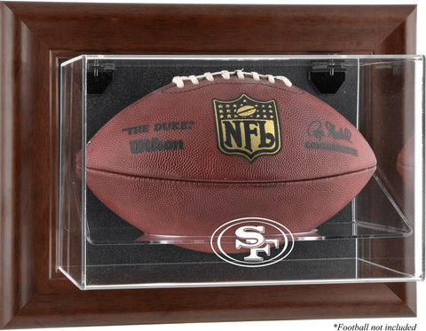49ers Brown Football Display Case - Fanatics