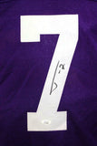 Tyrann Mathieu Autographed Purple College Style Jersey - JSA W Auth *7