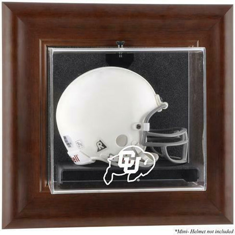 Colorado Brown Framed Wall-Mountable Mini Helmet Display Case - Fanatics