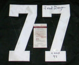 FRED DRYER SIGNED AUTOGRAPHED SAN DIEGO STATE AZTECS #77 BLACK JERSEY JSA