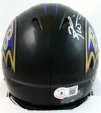 Ricky Williams Signed Baltimore Ravens Speed Mini Helmet w/SWED-Beckett Hologram