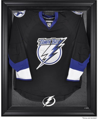 Tampa Bay Lightning Black Framed Logo Jersey Display Case Authentic